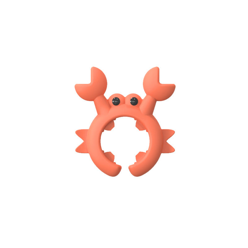 🦀 Krabbeformet redskabsholder i silikone – 3-pak