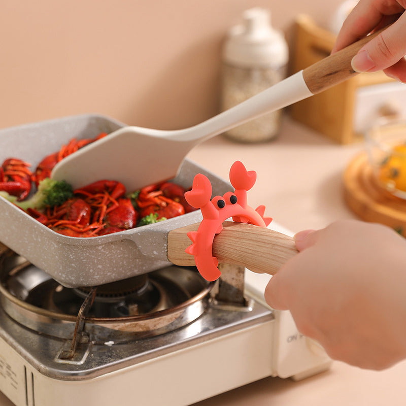 🦀 Krabbeformet redskabsholder i silikone – 3-pak