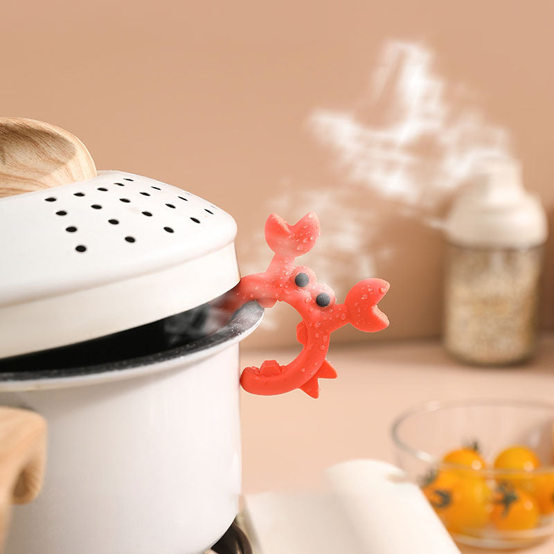 🦀 Krabbeformet redskabsholder i silikone – 3-pak