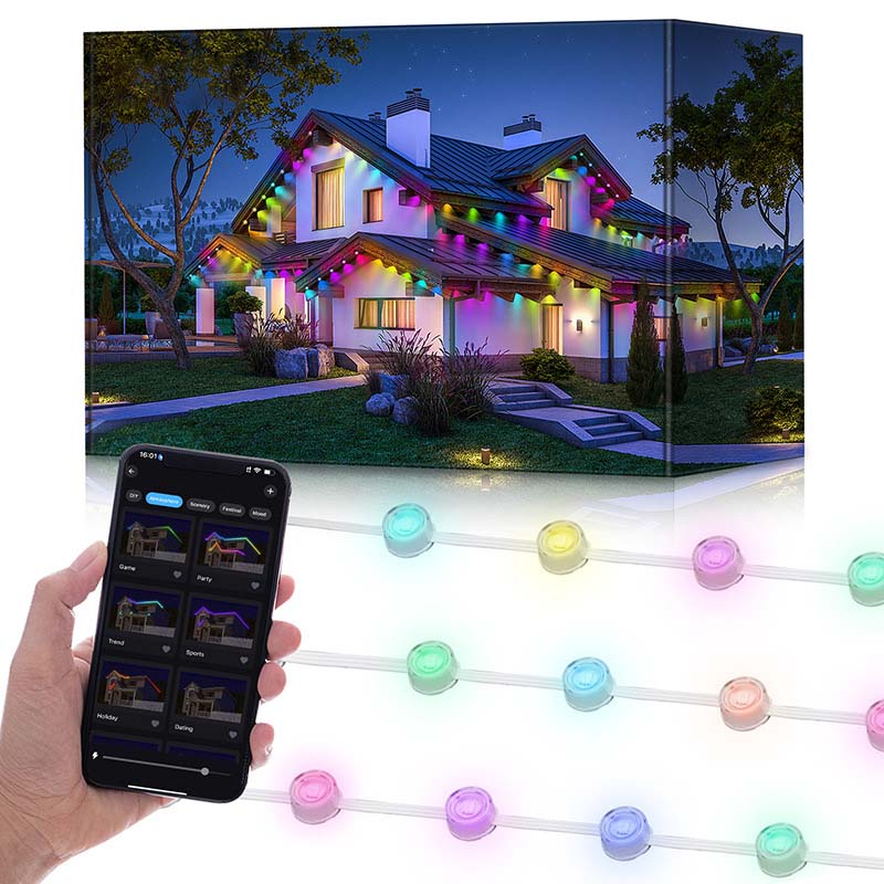 🔥🎁New 50% OFF🔥Smart RGB Outdoor String Lights