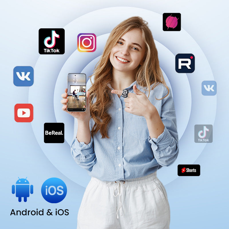 Trådløs Bluetooth-fjernbetjening lige ved hånden