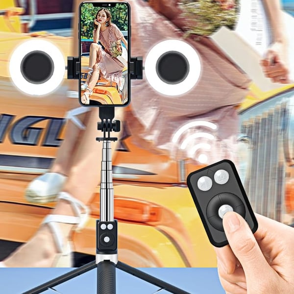 Ny 6-i-1 Bluetooth-selfiestang