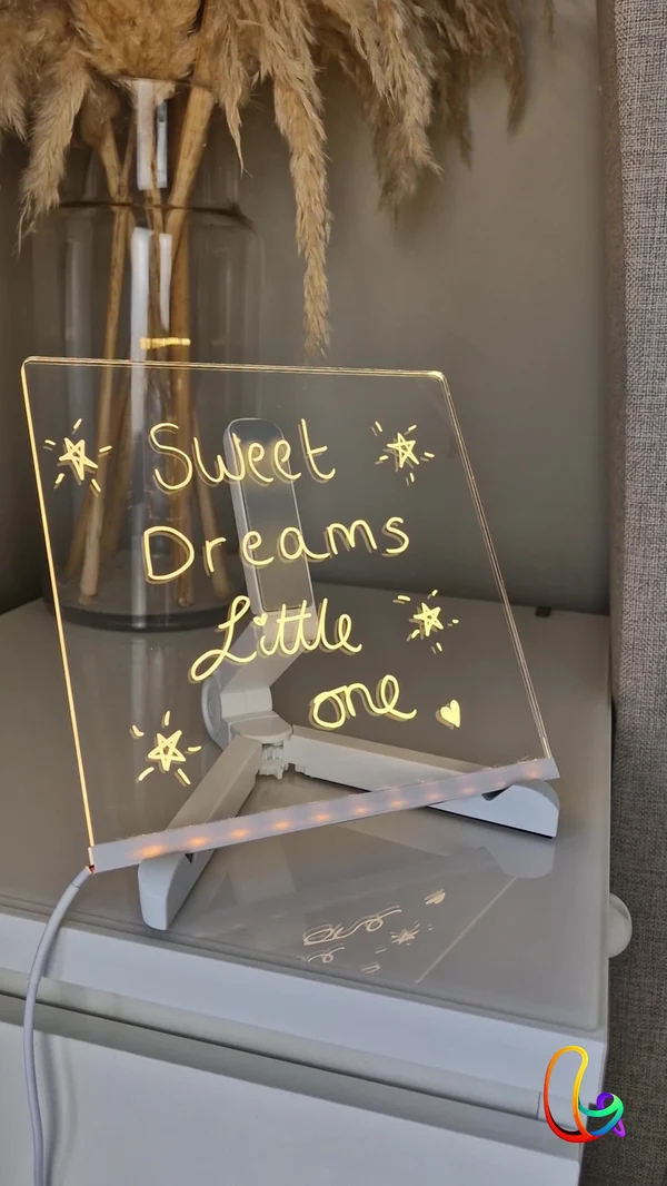 🎨Kreativ, overskrivbar LED-opslagstavle i akryl