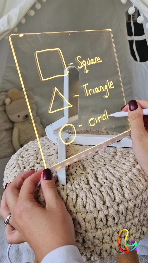 🎨Kreativ, overskrivbar LED-opslagstavle i akryl