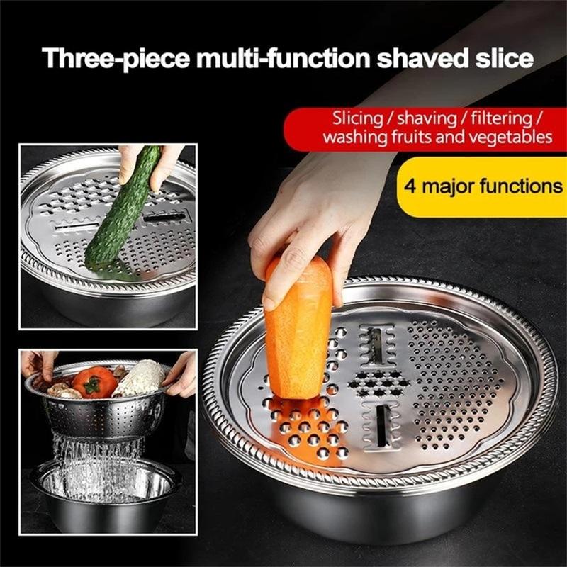 Multifunktionelt køkkensæt i rustfrit stål 🥒🥕🥔🍠