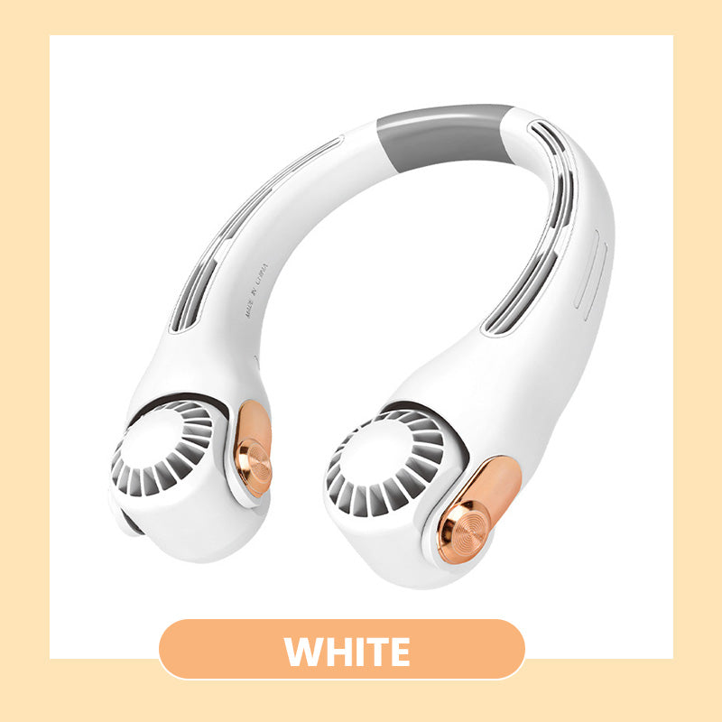 🍃 50% RABAT NU! 💨 Halsventilator med aircondition – stille, bærbar og 360° drejbar – perfekt til sommeren 🌞