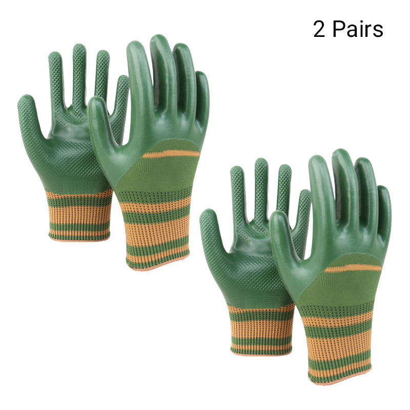 💥 50% RABAT 🎁 Gummibelagte arbejdshandsker med strikket manchet