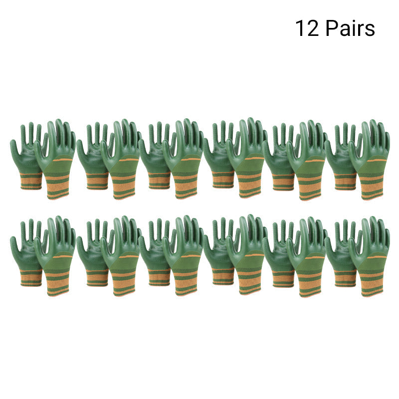 💥 50% RABAT 🎁 Gummibelagte arbejdshandsker med strikket manchet