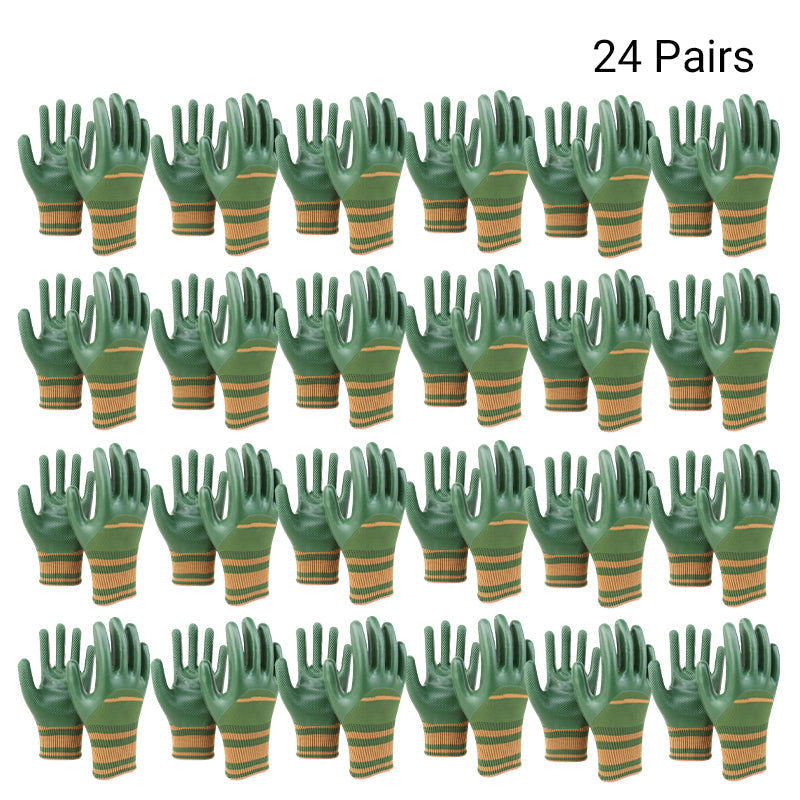 💥 50% RABAT 🎁 Gummibelagte arbejdshandsker med strikket manchet