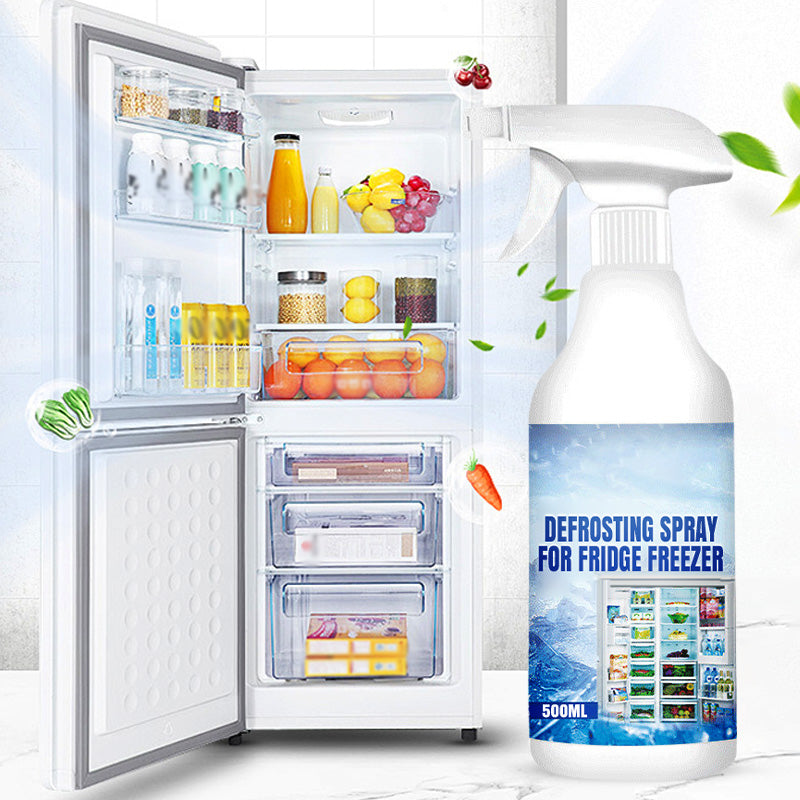 🧊Afsmeltningsspray til køleskab med fryser🎁 (med gratis spatel)