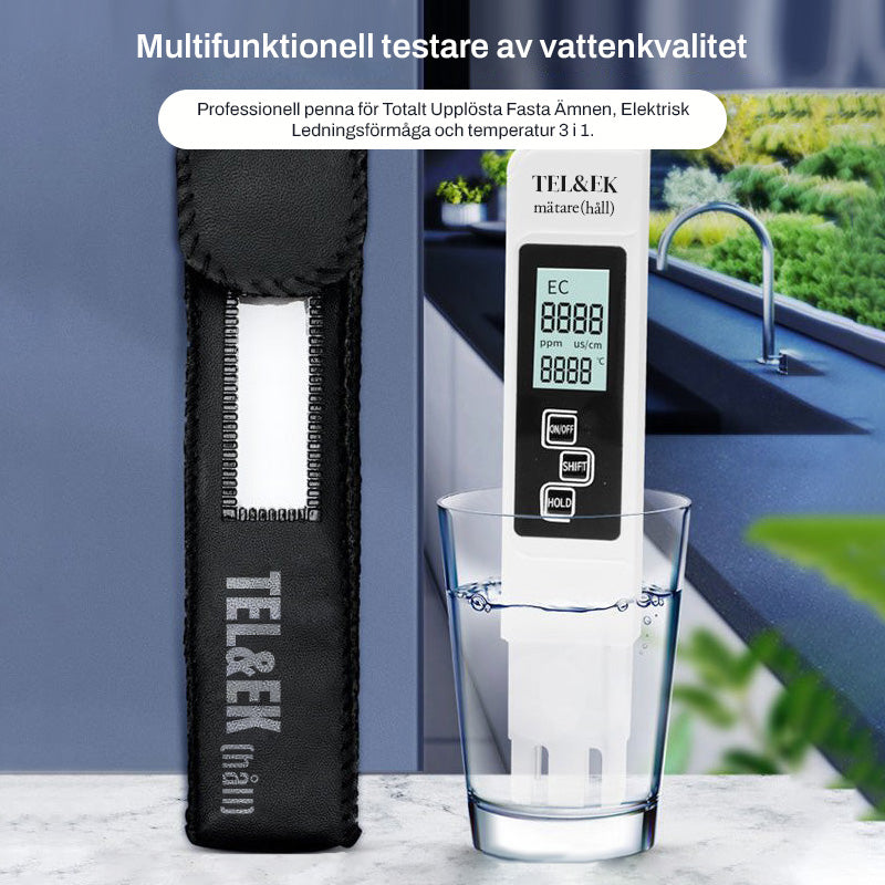 💧📊 Digital TDS-måler – Stor LCD-skærm, hurtig måling på 3 sekunder, klar til brug med det samme