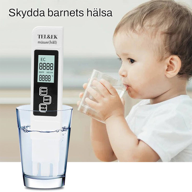 💧📊 Digital TDS-måler – Stor LCD-skærm, hurtig måling på 3 sekunder, klar til brug med det samme