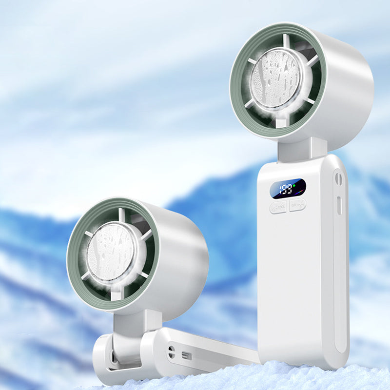 📣📣Varmt tilbud🥳50K+ solgt!🔥Håndholdt bærbar ventilator med iskøler