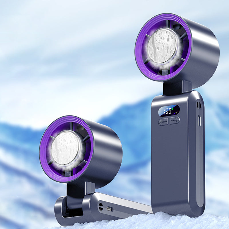 📣📣Varmt tilbud🥳50K+ solgt!🔥Håndholdt bærbar ventilator med iskøler
