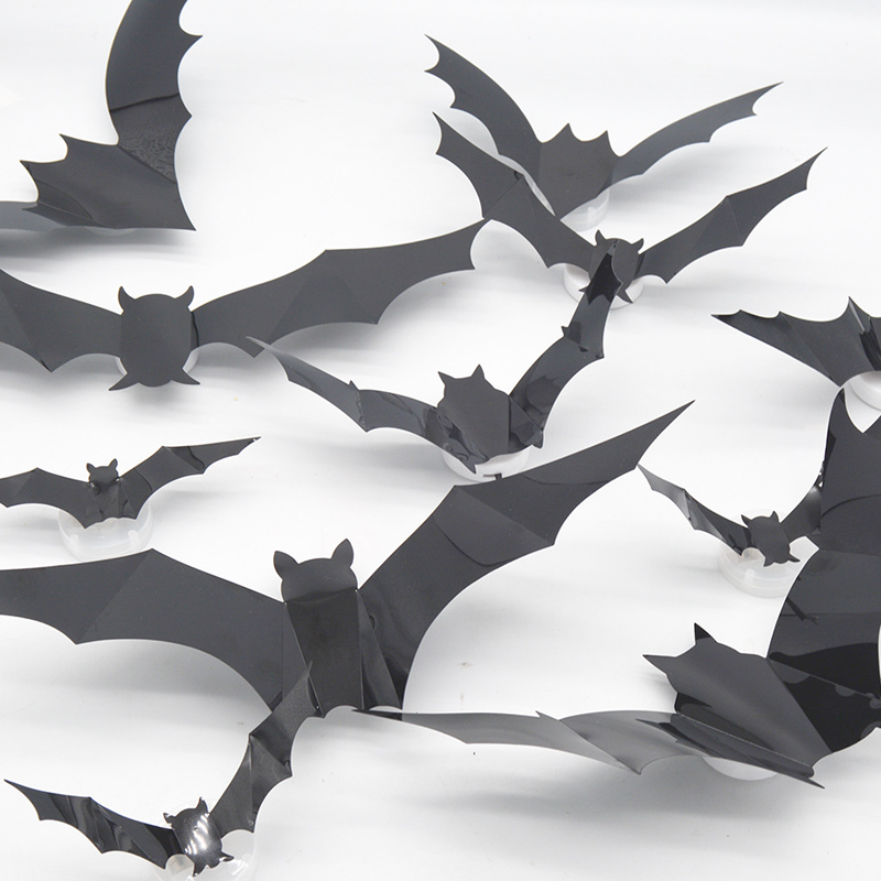 🦇 Halloween-dekoration: 3D LED-væglampe formet som en flagermus