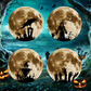 🦇 Halloween-dekoration: 3D LED-væglampe formet som en flagermus