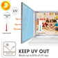 ☀️ 50% RABAT! 🔥 Varmeisolerende Privatlivsfilm – UV-beskyttelse, Nem Montering & Perfekt til Hjem og Kontor 🏠