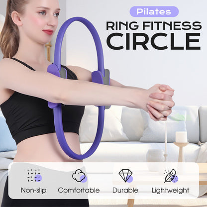 🏃‍♀️ 50 % RABAT LIGE NU! 🌀 Pilates-ring – styrker kernemuskulaturen, let og perfekt til brug derhjemme eller på rejsen 💪