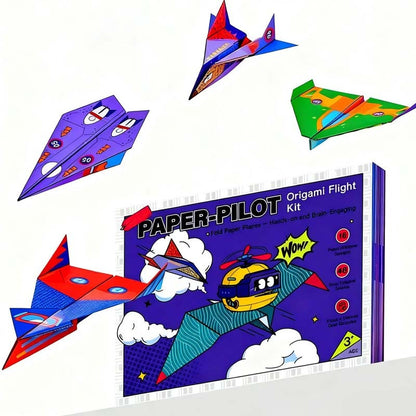 ✈️  Kreativt DIY-papirfly - Byg og kast 10 modeller, pædagogisk STEM-legetøj til børn 6-12 år 🎯🧠