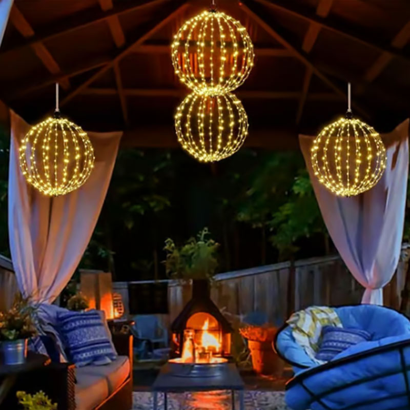 💡 50 % RABAT! ✨ Hængende LED-kuglelampe – blødt lys og dekorativ charme ✨