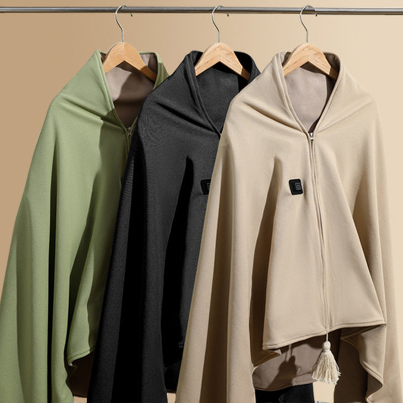 🎅De bedste vintergaver 🔥 Bærbart opvarmet sjal