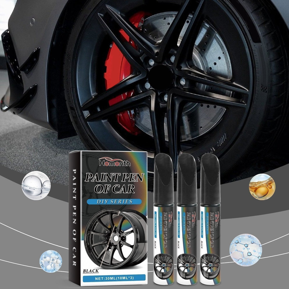 ✨ 57% RABAT NU! 🚗 Magisk reparationspen til bilen – reparer fælgridser på få minutter – permanent & drypfri formel 🛠️