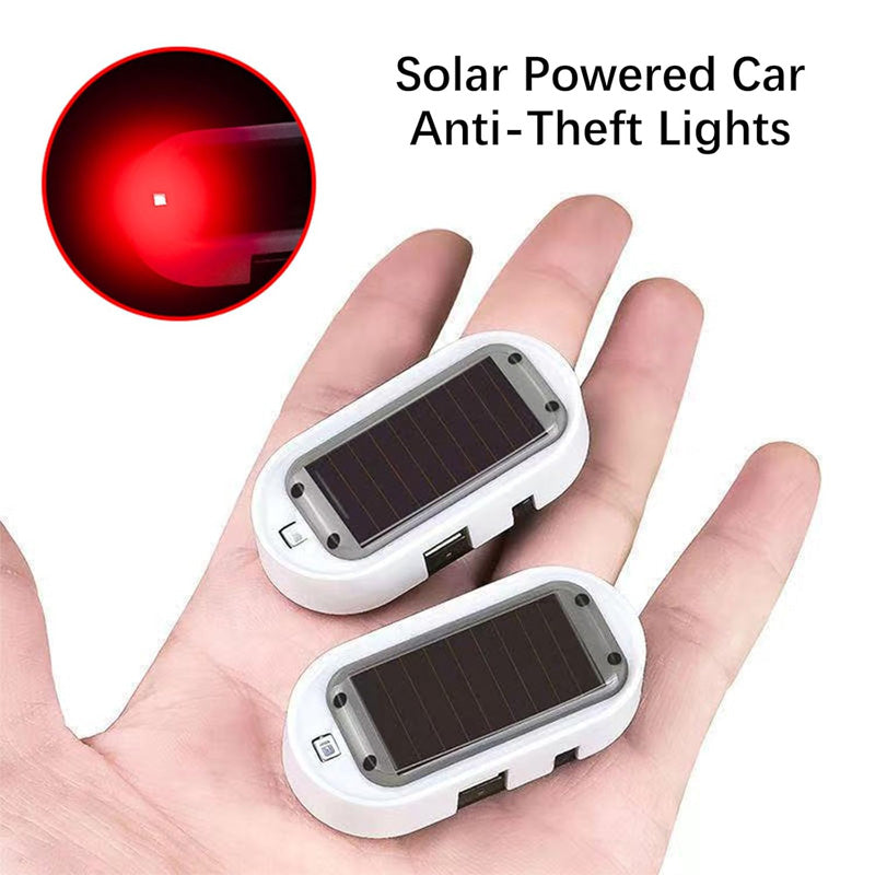 ⏳ 50% RABAT 🔦 Solcelledrevet anti-tyveri LED-blinklampe til bil