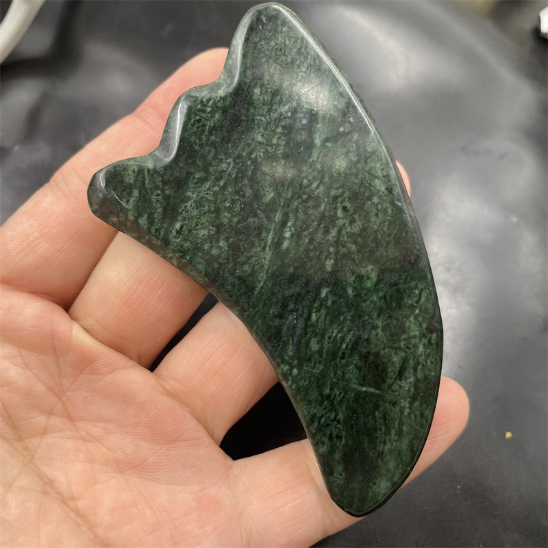 Massage­set i Naturlig Sten: Skrapbräda, Fingerklämma & Ægformet Massageappara