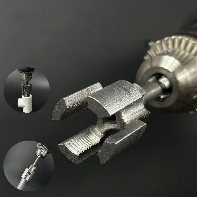 ⚙️ PVC-rørgevindværktøj – komplet sæt til indvendige og udvendige gevind, ergonomisk greb og professionelt resultat på alle rør 🛠️📏
