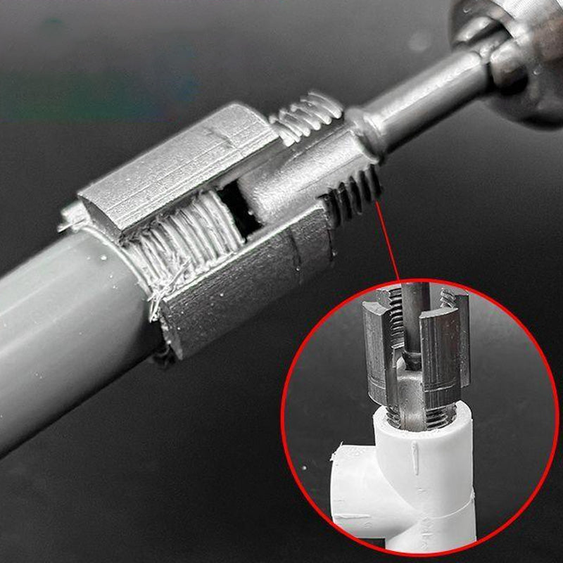 ⚙️ PVC-rørgevindværktøj – komplet sæt til indvendige og udvendige gevind, ergonomisk greb og professionelt resultat på alle rør 🛠️📏