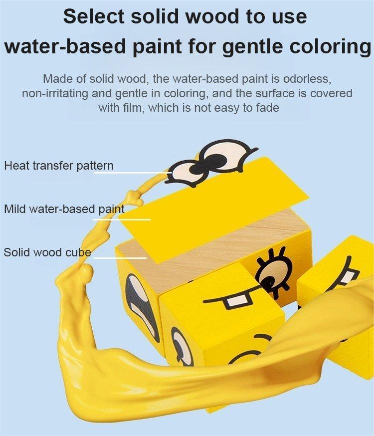 🎁5D-puslespil med pædagogiske ansigter, der ændrer familiens spil🧩