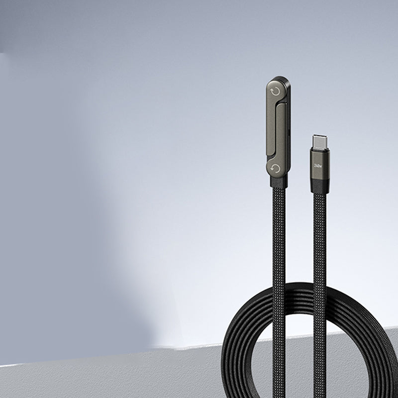 240 W hurtigopladerkabel med justerbar telefonholder