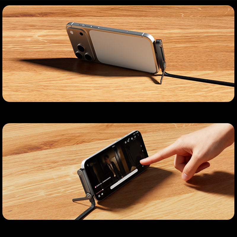 240 W hurtigopladerkabel med justerbar telefonholder