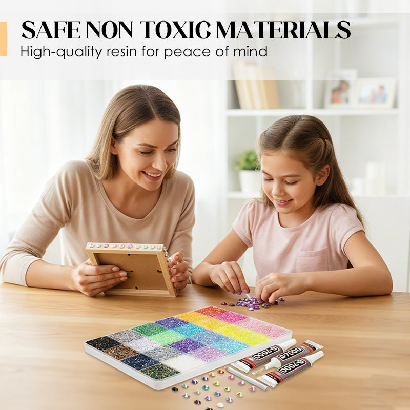 Flatback krystalglitrende rhinestones til håndværk