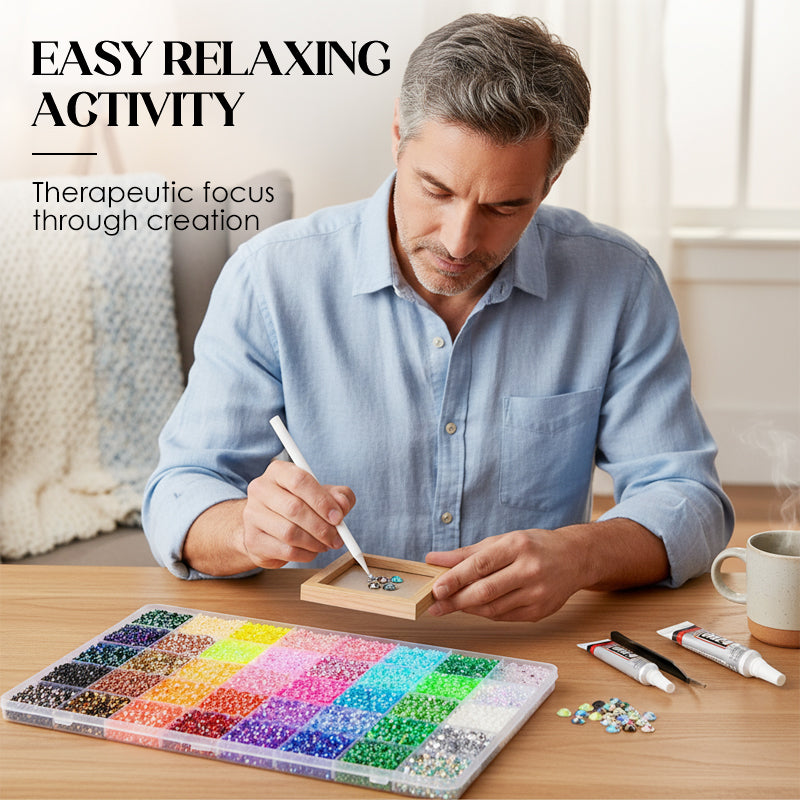 Flatback krystalglitrende rhinestones til håndværk