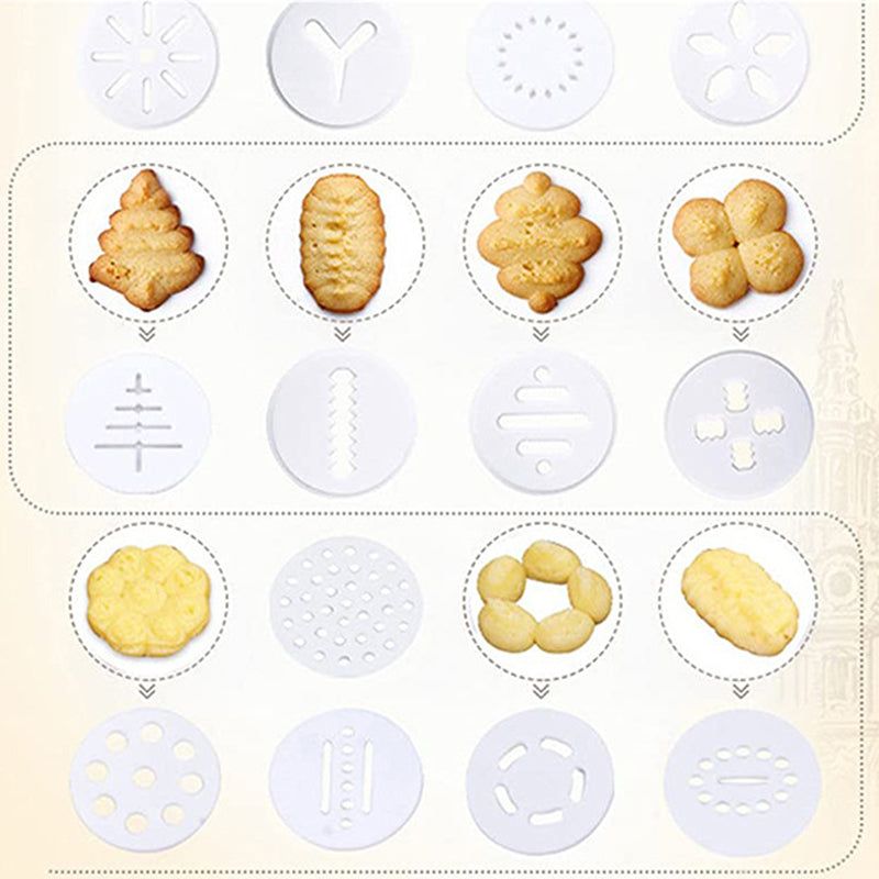 Dekorationssprøjte til fløde og kager med kagepresse