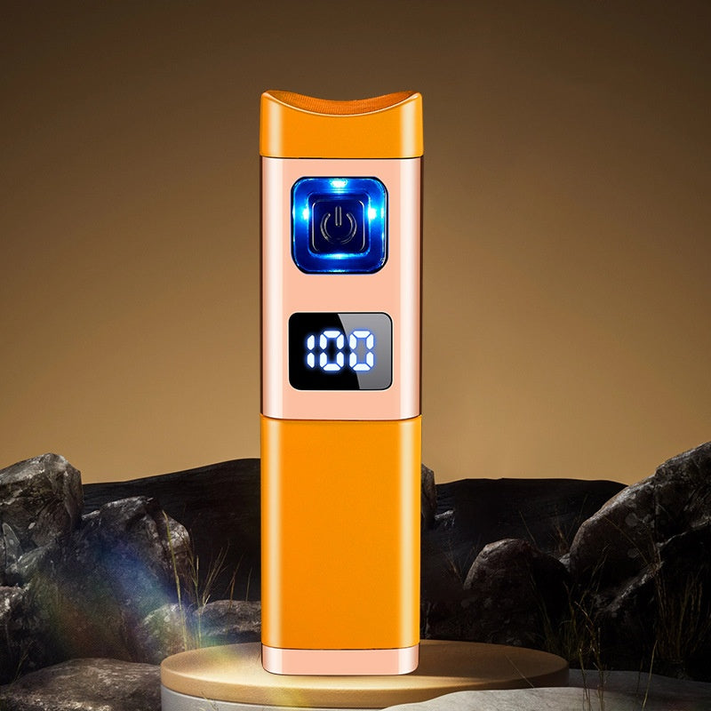 Genopladelig og genopfyldelig cigarbrænder med LED-display