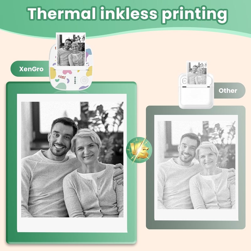 🎁 Juletilbud 50 % RABAT!! 🖨️ Mini bærbar klistermærkepriinter✨ Bærbar Bluetooth-printer til DIY og gaver🔖