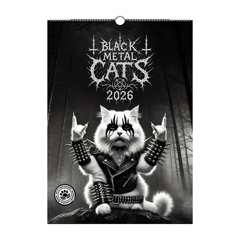 Black Metal Cat Kalender 2026