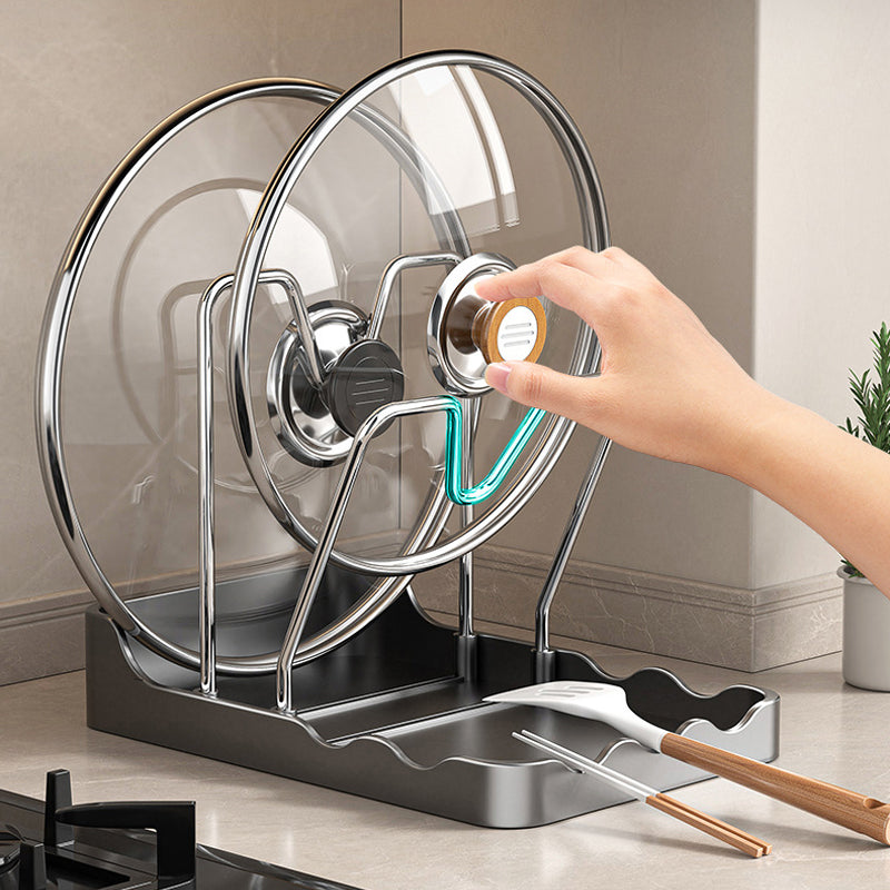 ⏳Tidsbegrænset tilbud⏰Multifunktionel grydelåg- og skærebrætholder