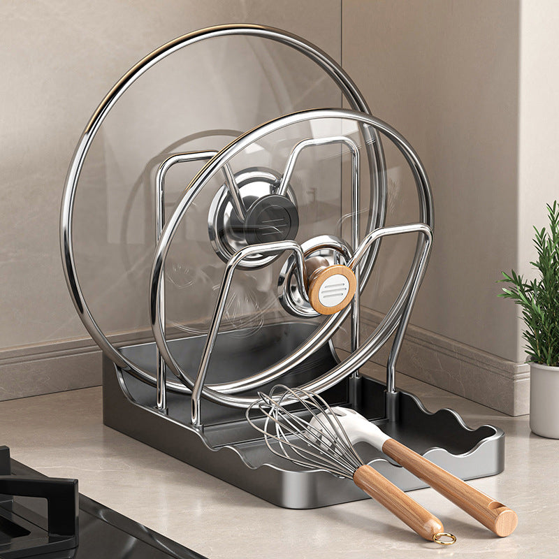 ⏳Tidsbegrænset tilbud⏰Multifunktionel grydelåg- og skærebrætholder