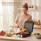 1400W elektrisk panini-press og grill