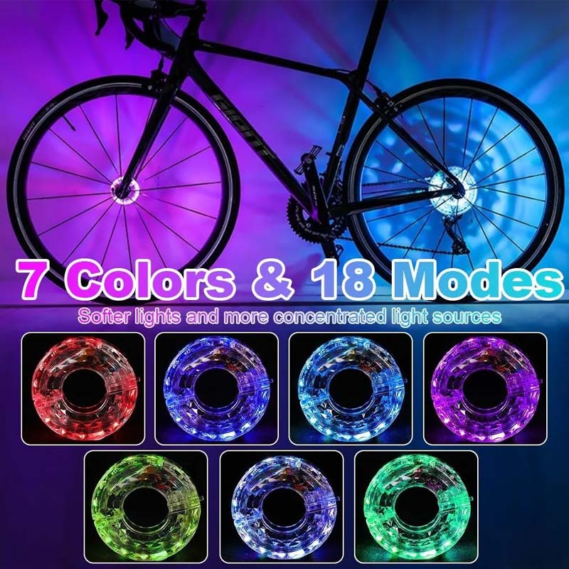 LED-cykelhjulslamp til cykling om natten