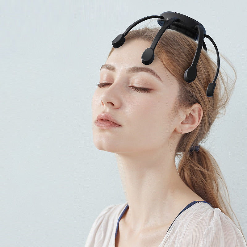 💆‍♂️ Intelligent blæksprutteformet hovedmassager – afslappende æltning, flere tilstande og bærbart design 🔋