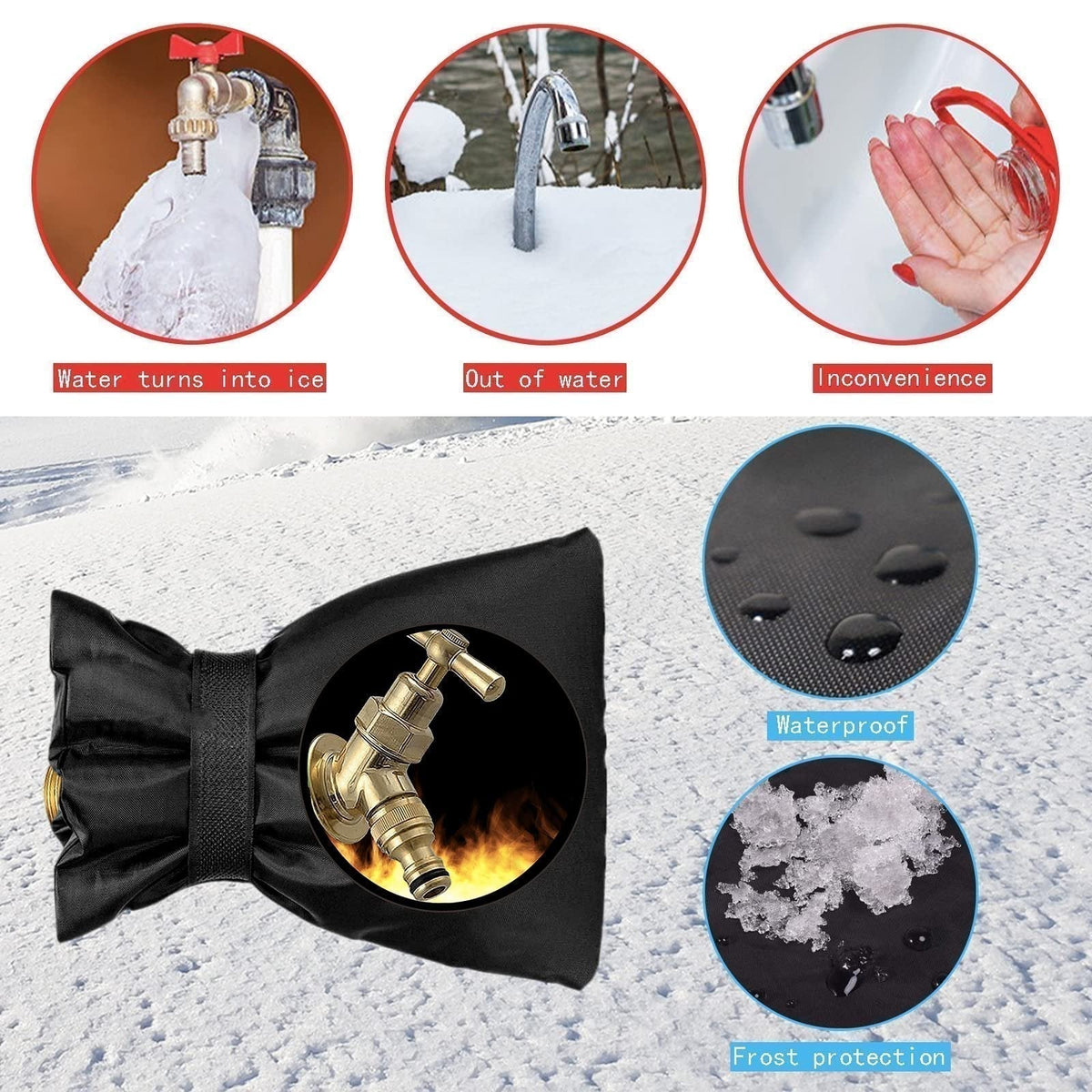 🔥50 % RABAT NU! ❄️Frostbeskyttelse til udendørshaner, vejrbestandig & nem at montere ✨