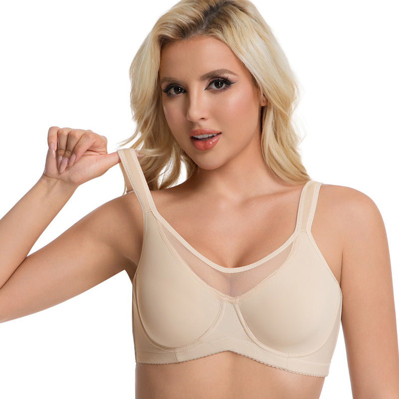 🏆 50 % rabat! 💐 Elegant transparent fulddækkende plus-size bh til kvinder