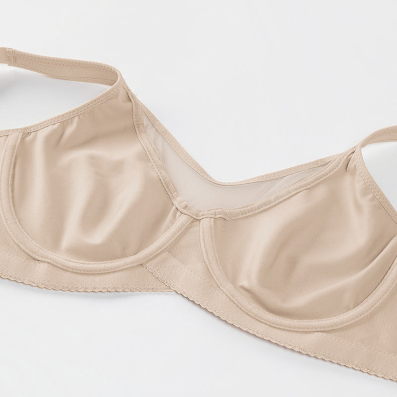 🏆 50 % rabat! 💐 Elegant transparent fulddækkende plus-size bh til kvinder