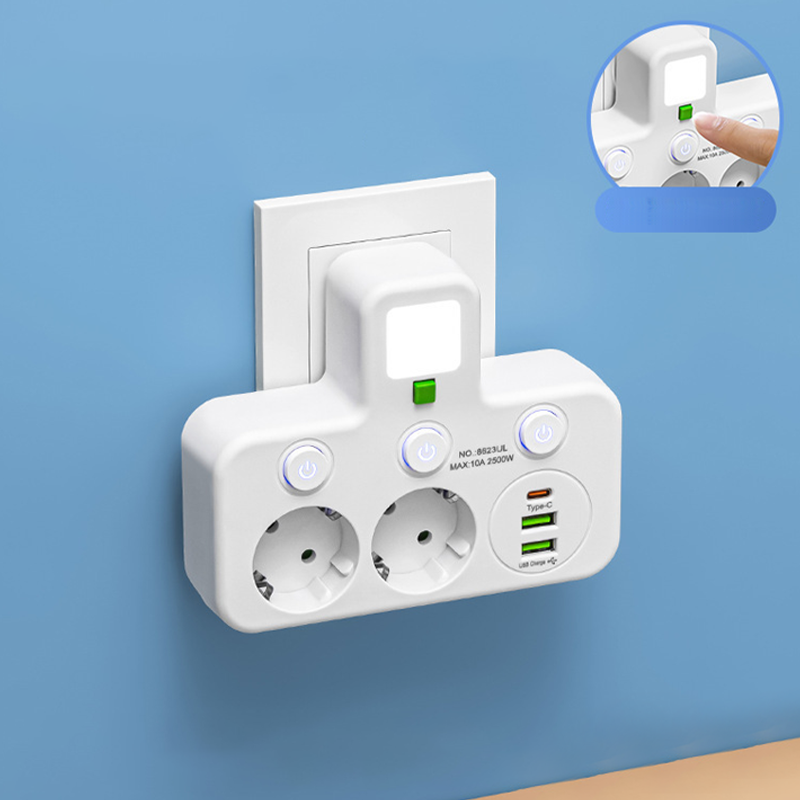 Smart stikdåse med USB-porte