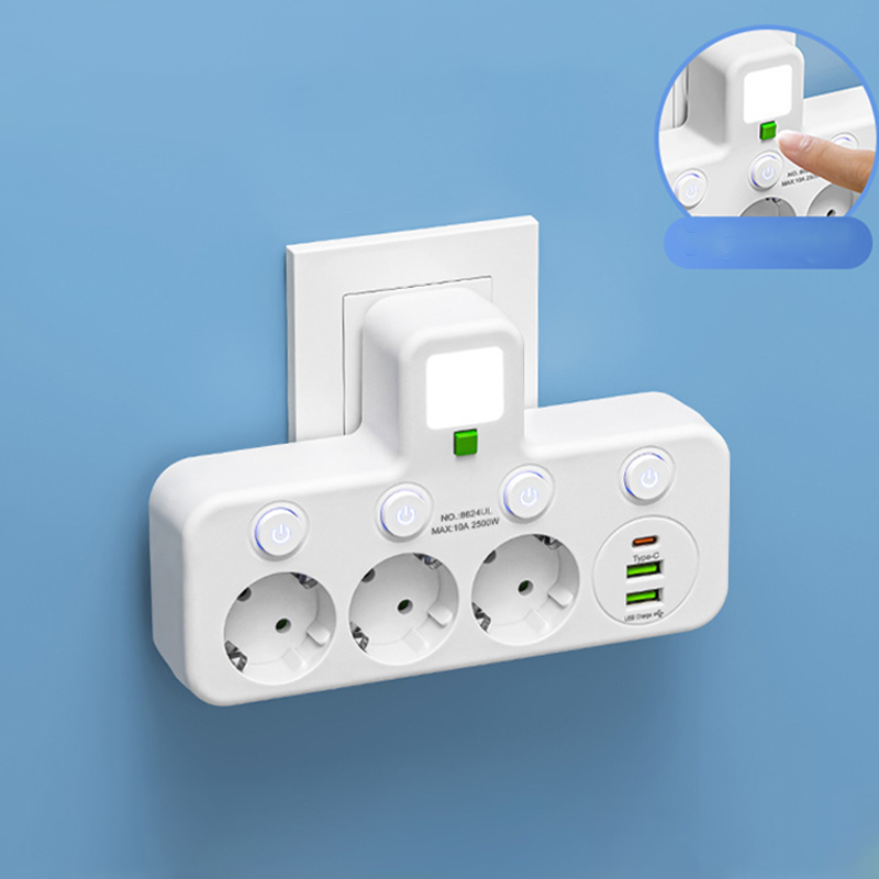 Smart stikdåse med USB-porte