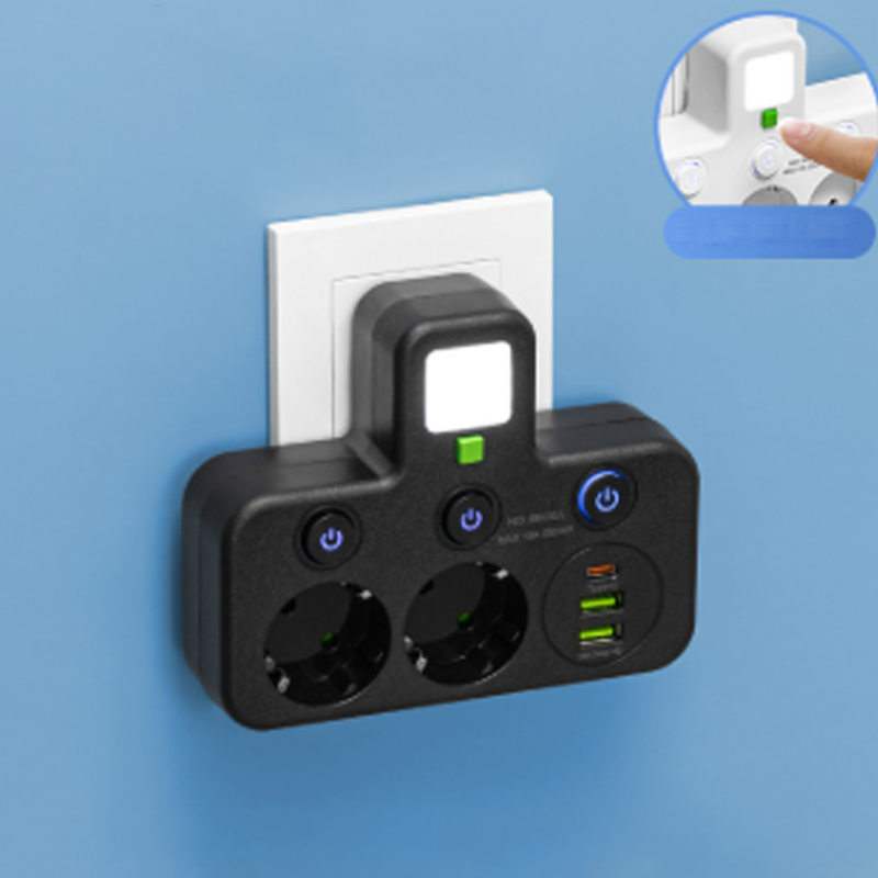 Smart stikdåse med USB-porte